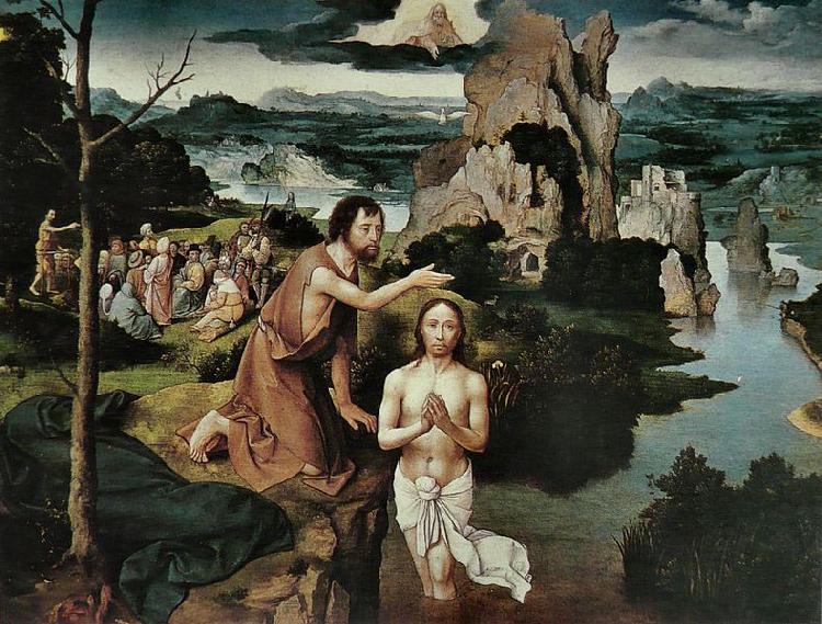 Joachim Patinir Baptism of Christ Sweden oil painting art